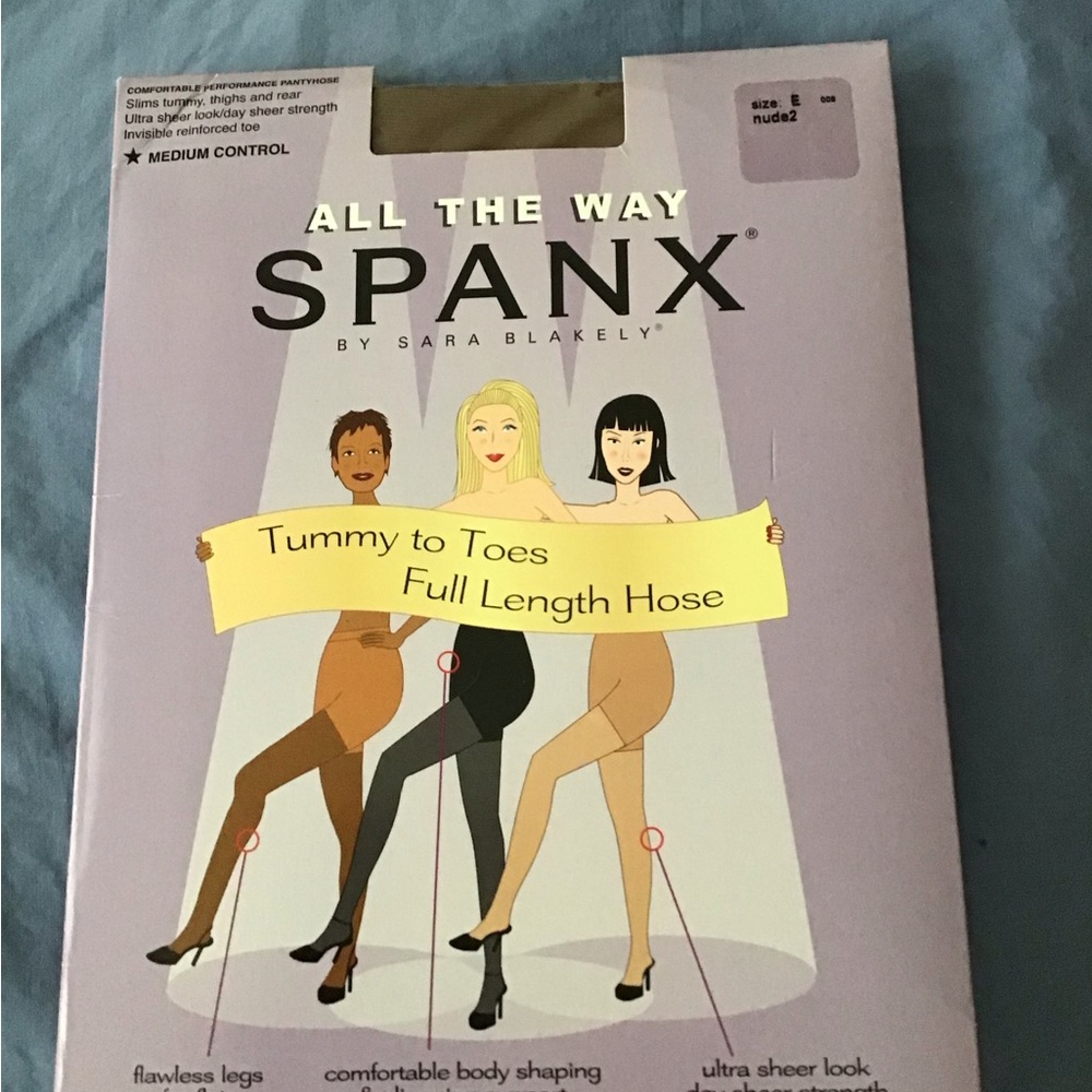 Spanx Tummy to Toes Full Length Hose, sz. E NIP, up to 230lbs, 110 kg, f…